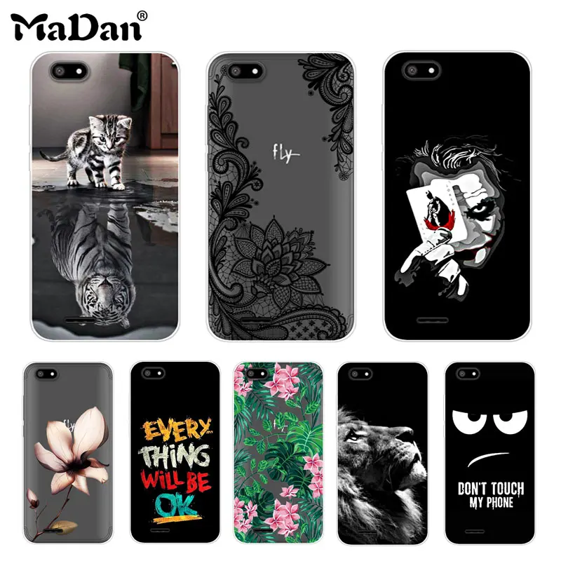 

Fly FS527 Nimbus 17 Case Cover 5.0" Cool Pattern Clear Soft Silicone Phone protective Cover Case fly nimbus 17 FS527 Phone Cases