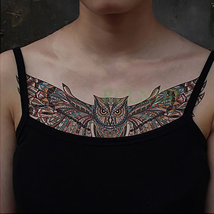 Водостойкая временная татуировка наклейка часы цветок Сексуальная поддельная Татуировка большого размера флеш-тату на грудь талия для женщин девушек