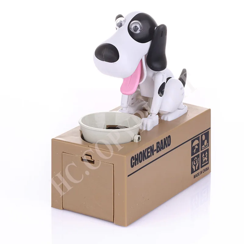 Choken Bako Mechanical Robot Dog Piggy Bank Coin Money Box Saving Bank