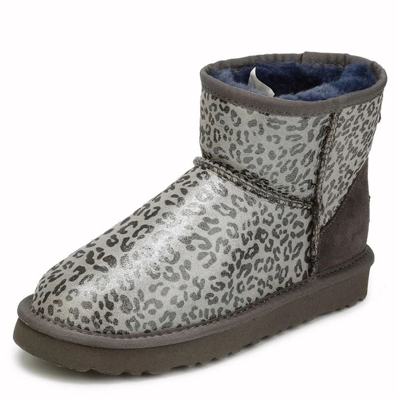 UVWP/Лидер продаж; женские зимние ботинки наивысшего качества; зимние ботинки из натурального меха; женские Теплые ботильоны из натуральной овечьей кожи с шерстью - Цвет: As Pic