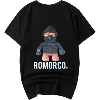 

2019 new plus size 2xl-8xl 9xl print tees t-shirt men tops hip hop casual funny cartoon tshirt comfort cotton o-neck t shirt