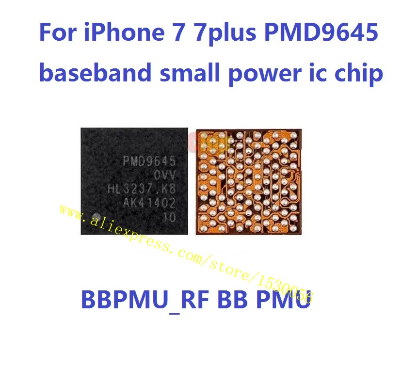 for iphone 7 7plus pmd9645 baseband small power ic chip bbpmu rf bb pmu lot of 5 pcs repair error 4013