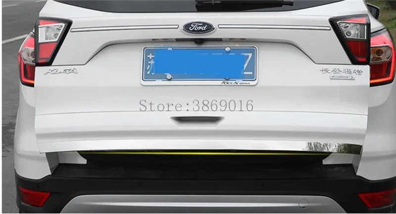 Нержавеющая сталь сзади за крышка багажника Tailgate дверная ручка литья загрузки крышки отделка Подходит для Ford Kuga/Побег 2013