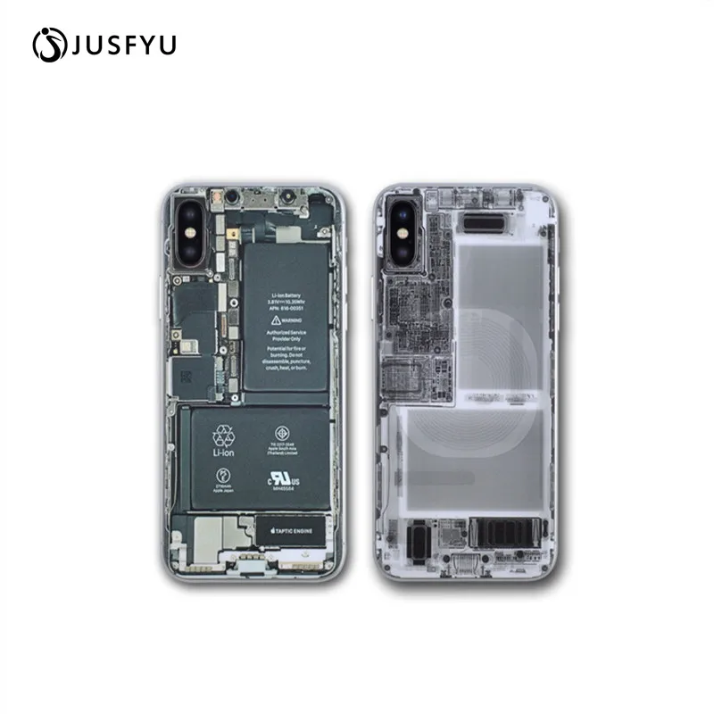 

JUSFYU Ice Surface For iPhone X Case Back Film Thin Screen Protector Protective Cover Stickers Color Paster Rear Decorative Film