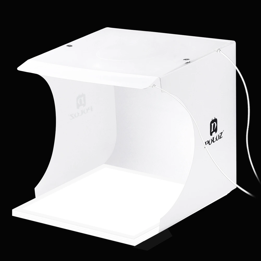 PULUZ портативный мини-студийный светильник для палатки, комплект для фотосъемки+ бестеневой нижний светильник для фотобудки
