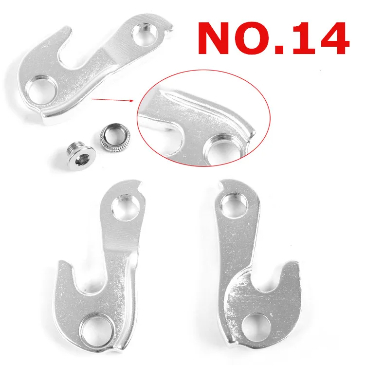 Sale MTB Mountain Bike Folding Bicycle Rear Aluminum Tail Hook  With Screws Rear Frame Accessories 13