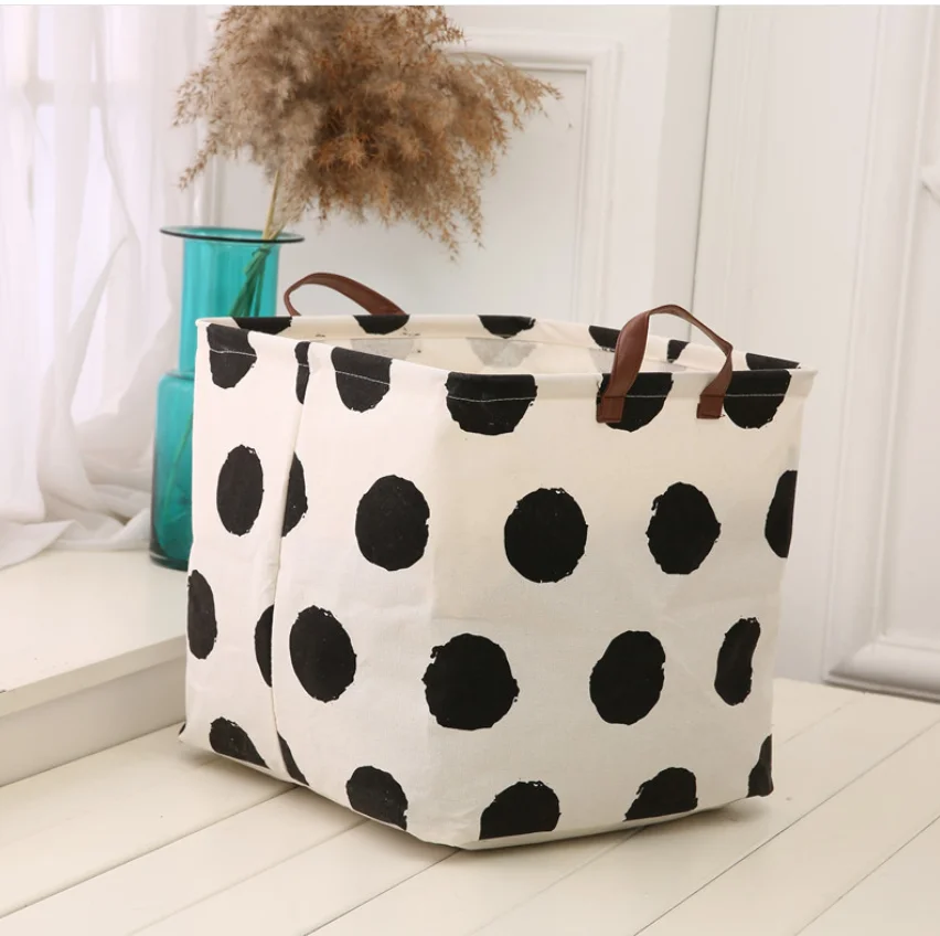 سلة الغسيل تخزين غسل الملابس القذرة القماش أشتات لعبة حامل مُنظِم صندوق تخزين 32*32 سنتيمتر