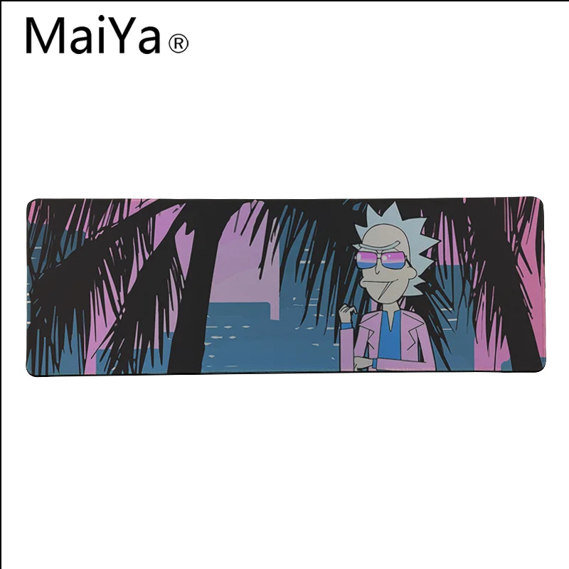 Maiya высокое качество Рик и Морти красивый коврик для мышки в стиле аниме большой коврик для мыши клавиатуры коврик - Цвет: Lock Edge 40X90cm
