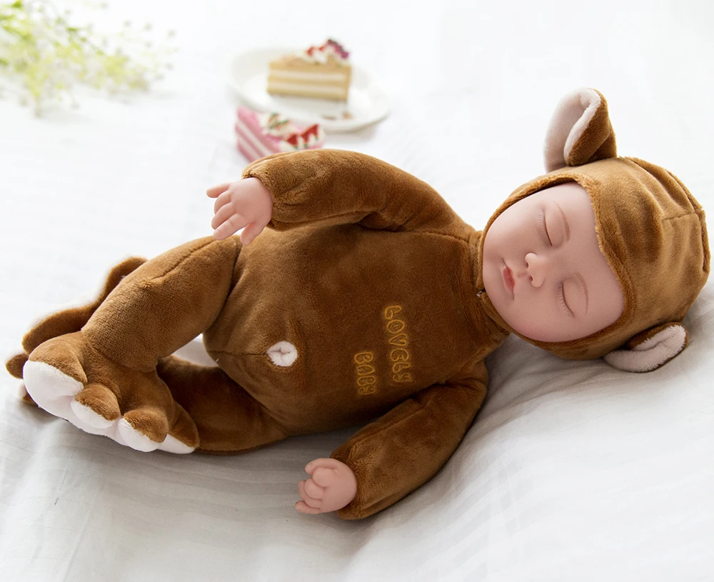 35cm Simulation Sleeping Doll Plush Sleeping Toy Kids Toy Birthday Gift