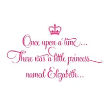 Vinyl Removable Art Kids Wall Sticker Princesses Crown Home Decor For Bedroom Girls Room Decor Wall Stickers