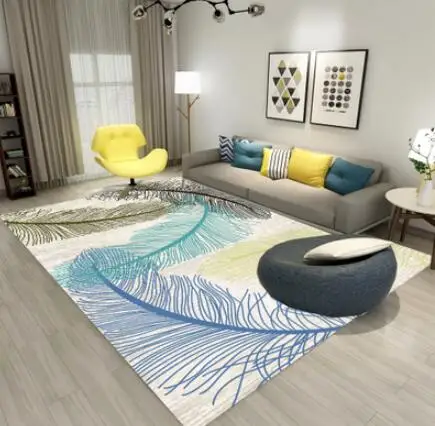 Американский Nordic синель ковры геометрической формы для гостиная дома спальня ковры S кофе стол области играть нежный коврики - Цвет: color L