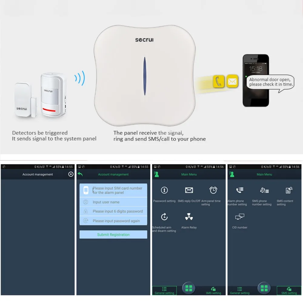 

Alarm System For Home Security Gsm Wifi Wireless Security Alarms Car Home Alarm House Escape Room Residential Alarm Keychain W10