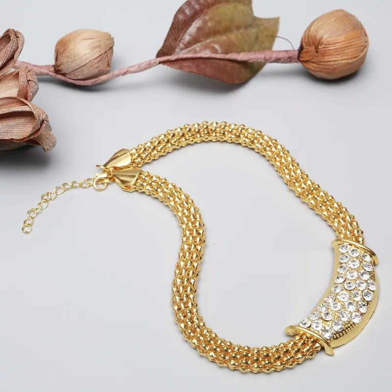 Amazing Price Wedding Gold Jewelry Sets For Women Pendant Statement African Beads Crystal Necklace Earrings Bracelet Rings 83 Amazing Price Wedding Gold Jewelry Sets For Women Pendant Statement African Beads Crystal Necklace Earrings Bracelet Rings