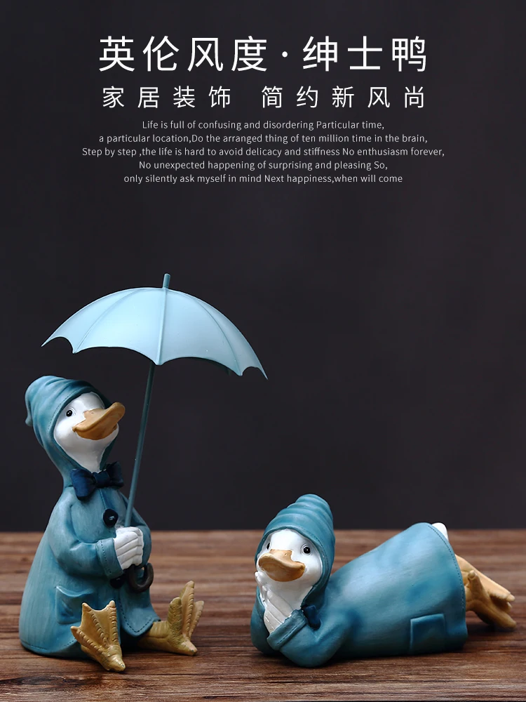 resin duck statue