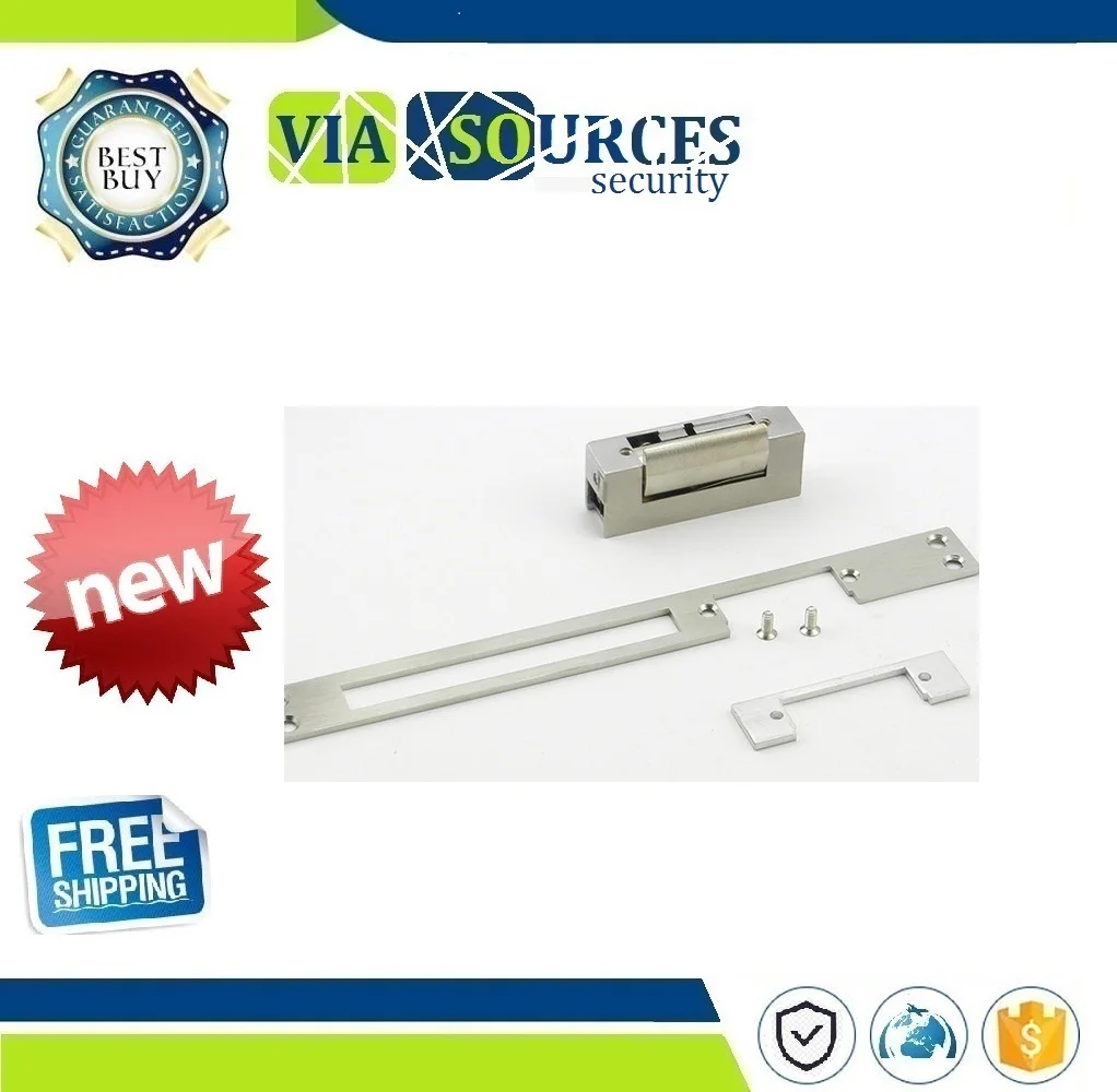 

Narrow-Type Stainless Door Security Safely NC NO Door Electric Strike Lock For Access Control System