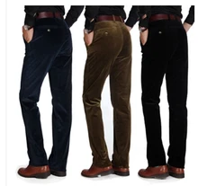 Freies Verschiffen Cord Männer Hosen 2016 Frühling Herbst hosen Männer Gerade Beiläufige Hosen Mode Hose Größe 32-40