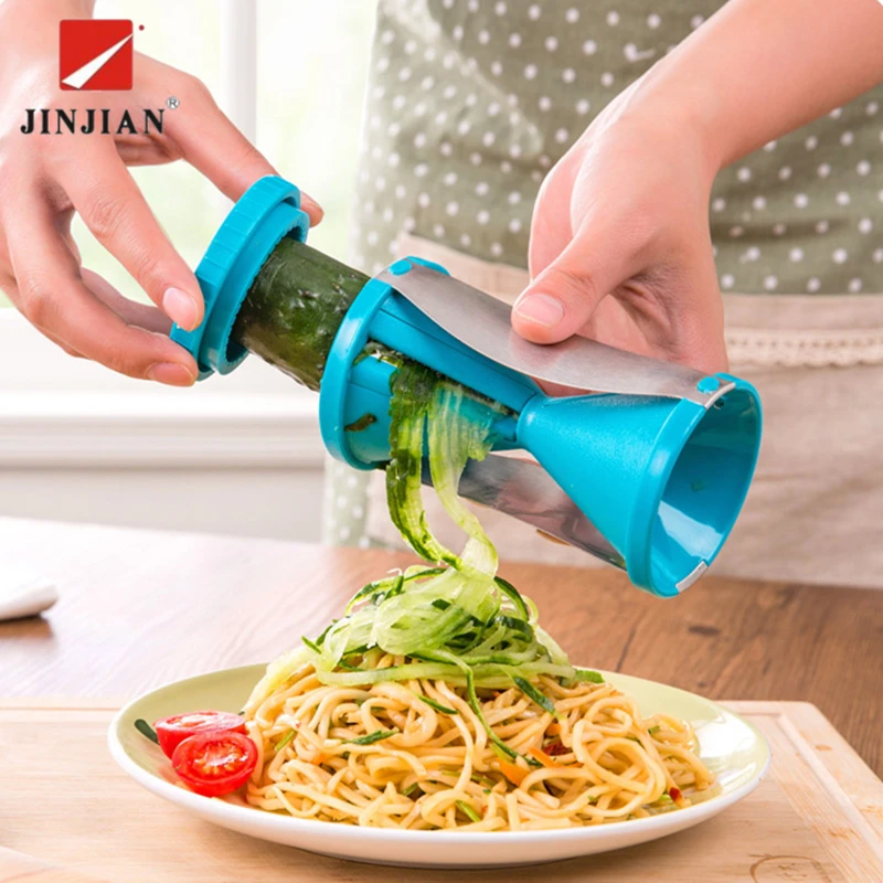 

JINJIAN New Vegetable Spiralizer for Cucumber Courgette Vegetable Spiral Slicer Cutter Kitchen Carrot Grater Tool 2018