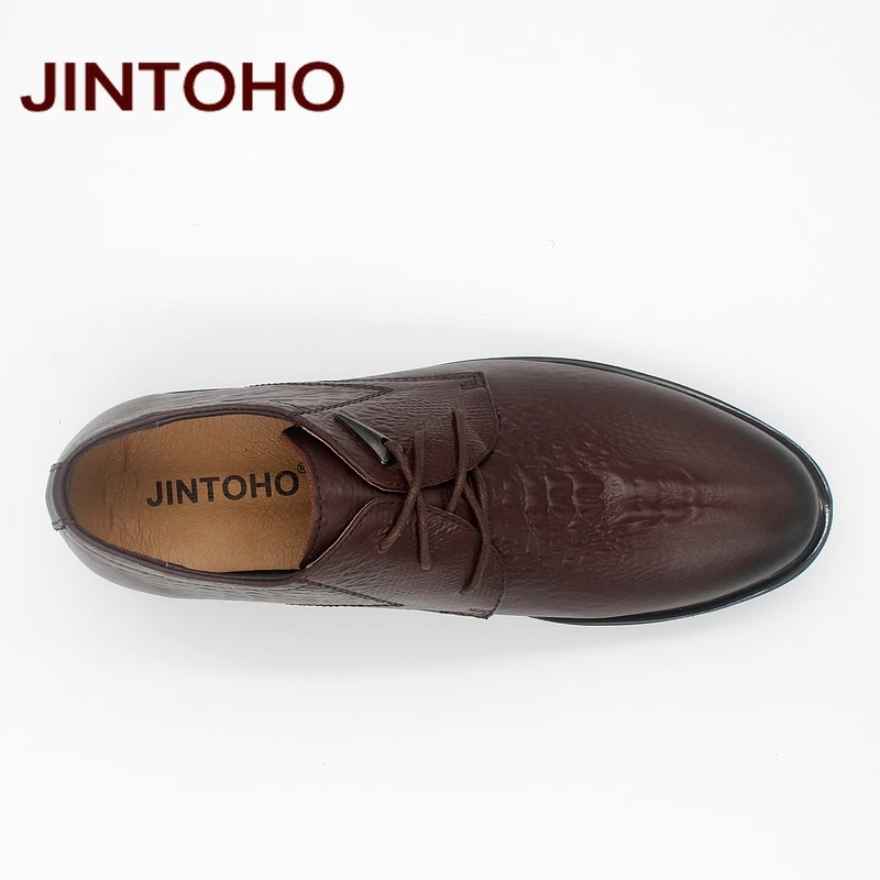 JINTOHO/Новое поступление 2016 года Мужские модельные туфли деловые с острым носком