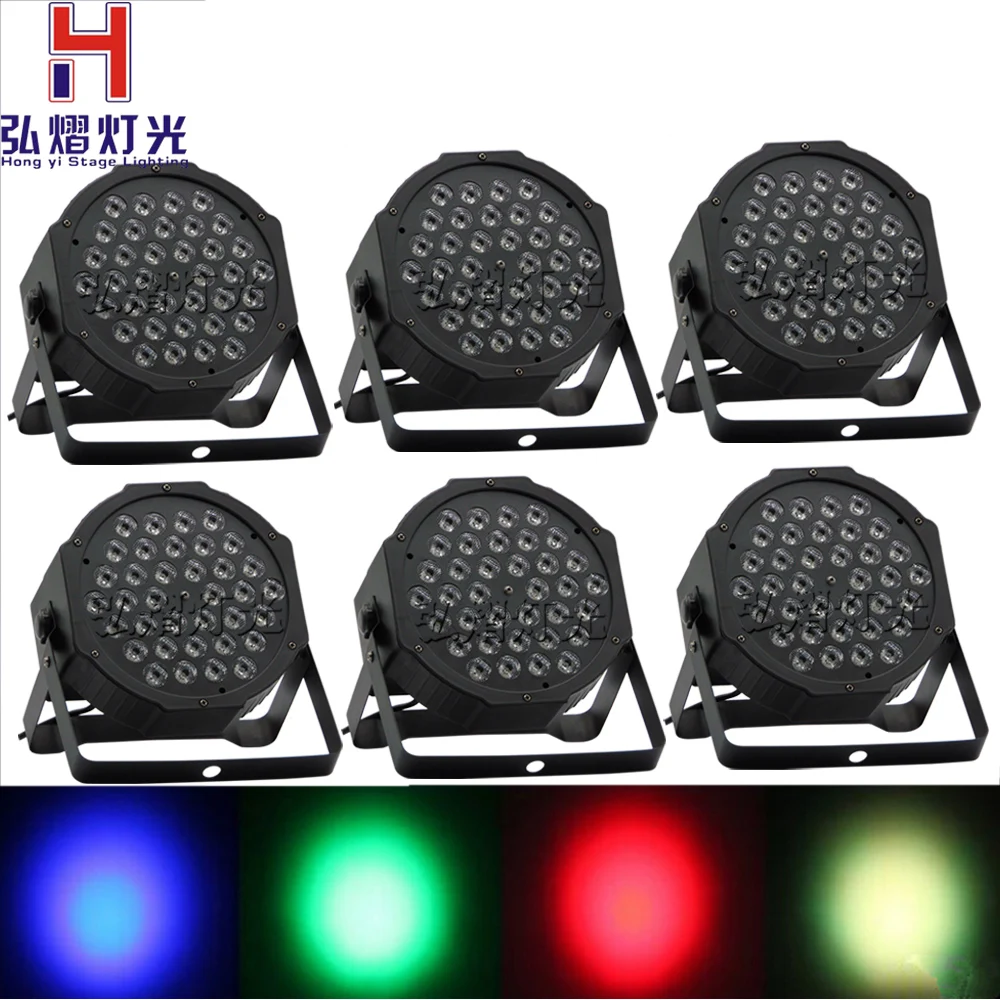 6pcs/lot RGB Stage Light 36 X1w LEDS Par Light Disco DJ Lighting dmx