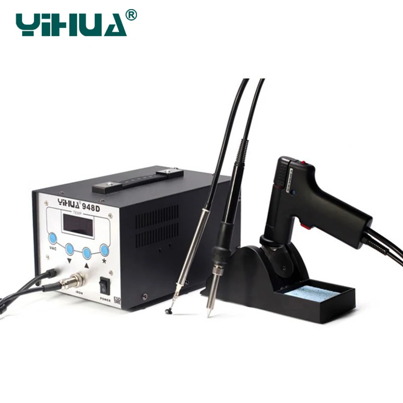 YIHUA 948D обновленная версия 3 в 1 BGA демонтажная станция Электрический вакуумный