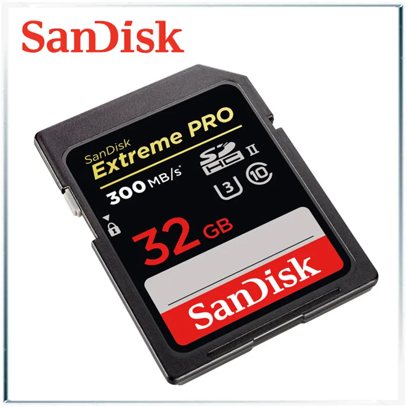 SANDISK Экстремальный PRO SDHC и SDXC UHS-I Карта sandisk Экстрим pro карта sdxc sdhc uhs-i карта памяти SD визитные карты gopro kart - Емкость: 300mbs-32gb