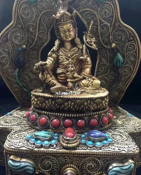 

Tibet Nepal handicraft silver filigree inlay Red Gem turquoise Yellow Jambhala