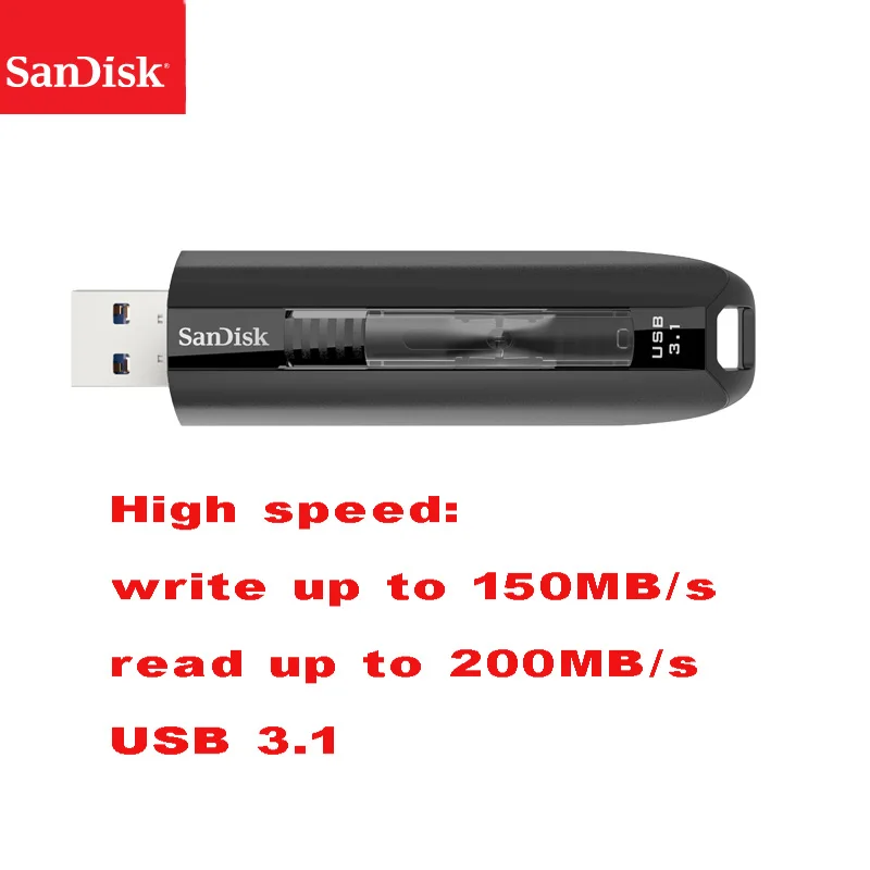 SanDisk CZ800 USB 3 1 флеш накопитель Экстремальная скорость 64 Гб 128 Память мини Usb