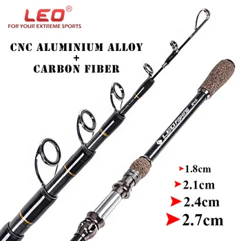 

Portable Lure Fishing Rod 1.8-2.7m Ultralight Carbon Fiber Fishing Rod Power Superhard Wooden Pod Travel Telescopic Fishing Rod
