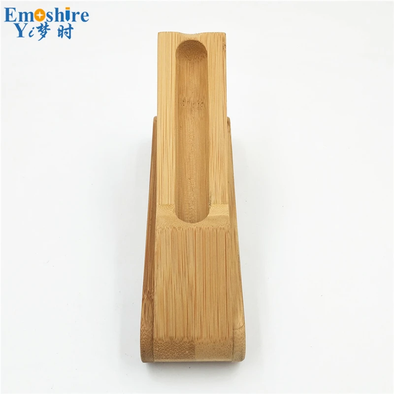 Emoshire Bamboo bamboo single folding bamboo pencil case custom bamboo pencil box natural true creative pencil case (2)