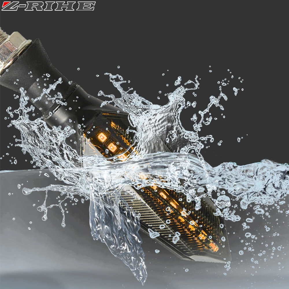 Мотоциклетные поворотники водонепроницаемый светодиодный фонарь для мотокросса для kawasaki z800 z900 z650 ninja 200 300 z1000 ER-6N