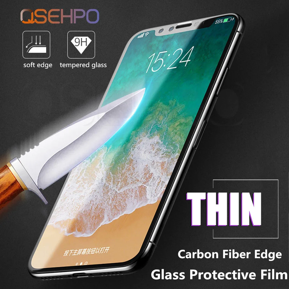 3D изогнутое углеродное волокно мягкий край закаленное стекло для iPhone X XS XR XS Max Защитная пленка для экрана телефона iPhone 6 6 S 7 8 Plus 3D изогнутое углеродное волокно мягкий край закаленное стекло для iPhone X XS XR XS Max Защитная пленка для экрана телефона iPhone 6 6 S 7 8 Plus