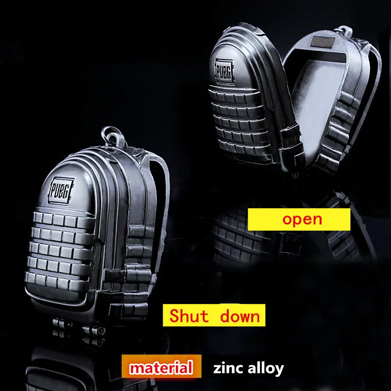  STG Game Playerunknowns Battlegrounds Level 3 backpack Model zinc alloy Pendant Necklace PUBG Logo 