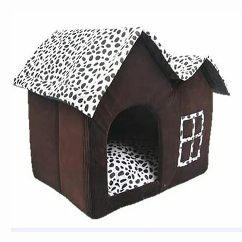 Роскошные собачьи домики для больших собак, двухкомнатные съемные дышащие Нескользящие мягкие удобные собачьи большие кровати, теплые толстые гнезда
