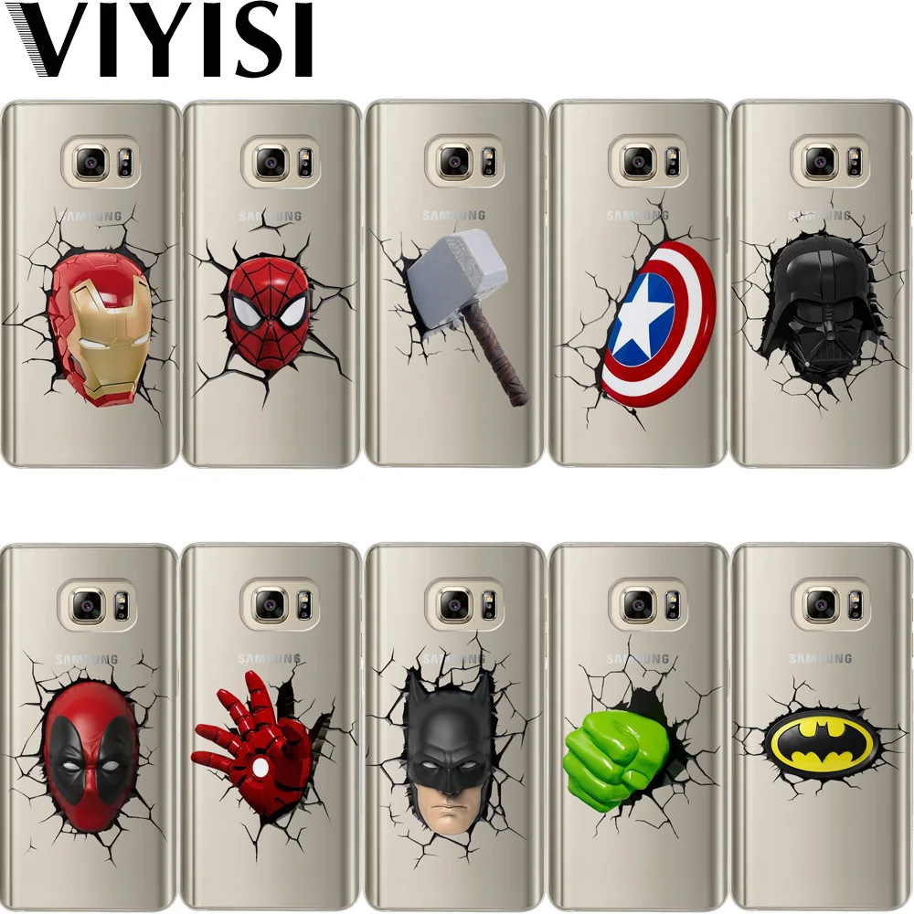 

Marvel Hero Avengers Fundas For Samsung Galaxy s8 Case S9 Plus J7 J5 J3 2015 2016 S6 S7 Edge Coque Etui Capas Cell Carcasas Bags