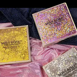 9 цветов натуральные матовые тени для век Shimmer макияж Палетка теней металлик водостойкий Paleta De Sombra Miss Rose