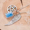 DoreenBeads hecho a mano película sobrenatural Pentáculo de alas de Ángel deseando la botella de guardián de la serie Color plata collar de 1 Pc ► Foto 2/6
