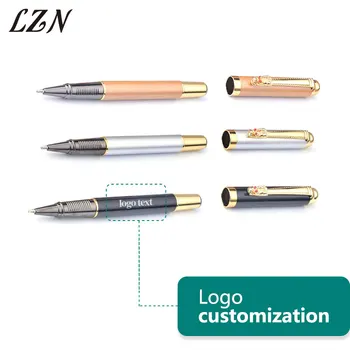 

LZN Senior Luxury Gift Metal Ballpoint Pen Chinese Dragon Business office Writing Free Customlized Logo/Text as Company Gifts