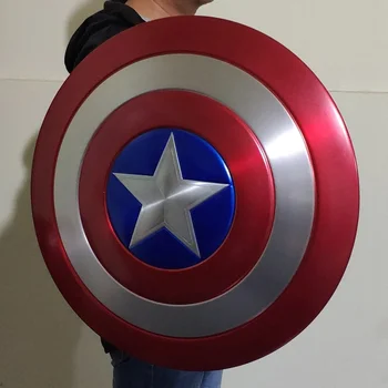 

60CM Captain America 1/1 Metal Shield Figurine Dolls Toys Action Figure Collectible Model Toy Kids Gift 3 Style Shield