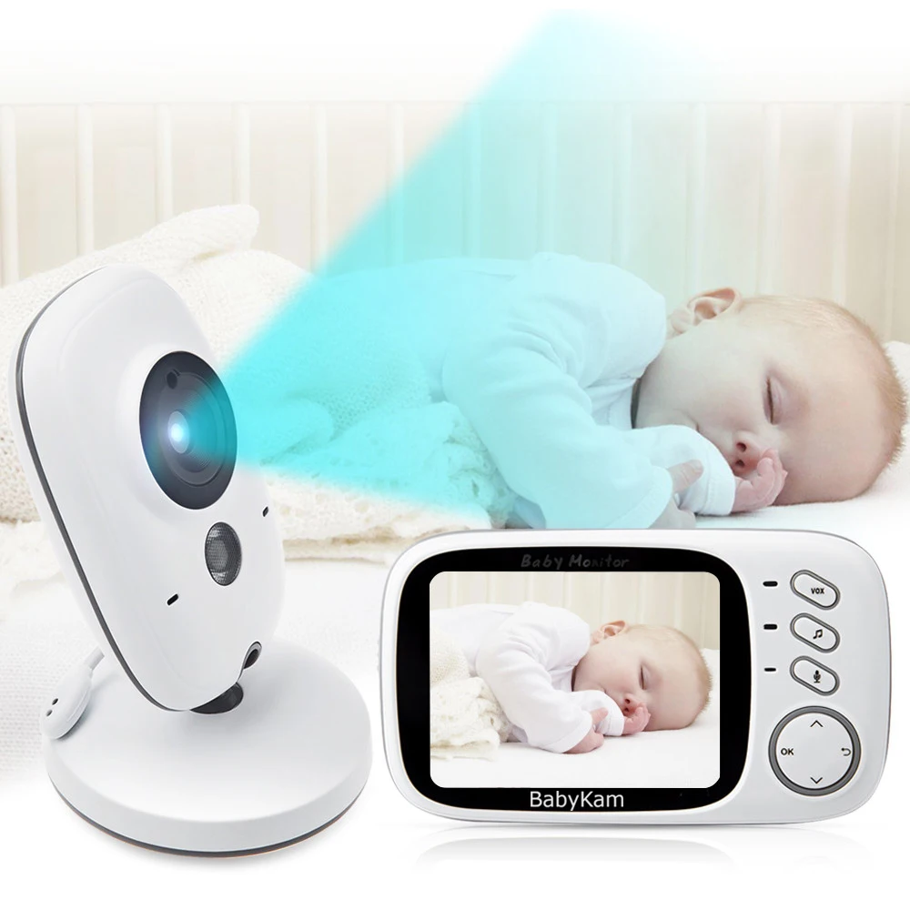 

BabyKam 3.2 inch LCD Wireless Video Baby Monitor Camera Night Vision Temperature Monitoring VOX Nanny Baba Eletronic Babysitter