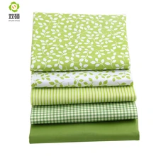 Shuanshuo свежий зеленый группа жира четверти Лоскутная Ткань Вышивание разных размеров хлопок метр Ткань 40*50 см 5 шт./лот