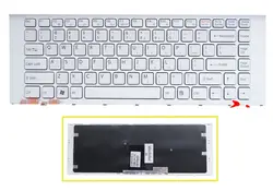 Ssea Новый Ноутбук США Клавиатура белый для Sony vaio vpc-ea EA ea2s5c ea2s7c с рамкой