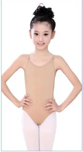 

New Arrival Children Adult Sexy Seamless Camisole Skin Colored Gymnastics Leotard Girls Kids Dance Ballet Underwear Nude Leotard