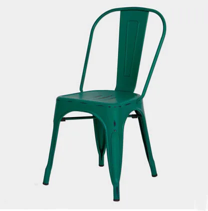 Free Shipping Army Green Vintage Side Chair