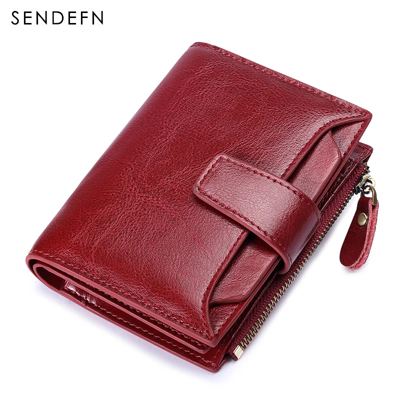 

Vintage Wallet Female Small Leather Purse Short Women Wallet Money Cip Zipper Coin Purse Card Holder High Quality