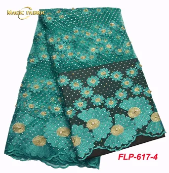 

2017 African Cord Lace Facric High Quality French Lace Fabric African Lace Fabric For Nigerian Wedding Dress FLP-617