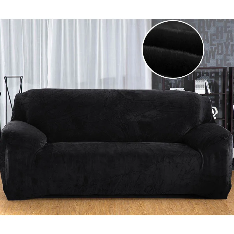 Sofa Cover Thick Plush All-inclusive Sofa Covers for Living Room Soft Couch Cover Sofa Towel Slipcover 1/2/3/4 Seater cubre sofa - Цвет: Pattern 9