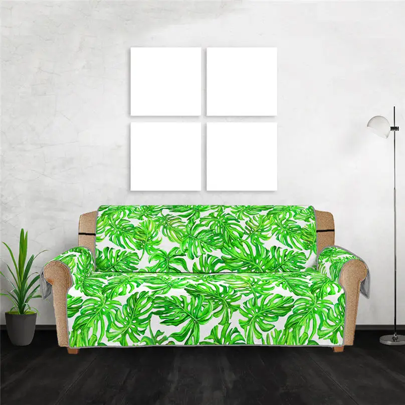 

Seat Mat Furniture Protector Reversible Washable Sofa Covers for Living Room Green Leaves Print Modern Style cubierta sofa #15