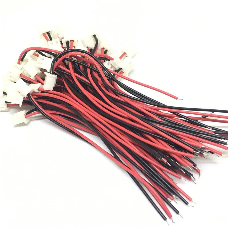 

50 SETS Mini Micro JST 2.0 PH 2-Pin Connector Plug with Wires Cables 120MM 26AWG Drop Ship