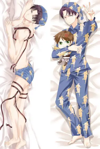 

Japan Anime Attack On Titan Otaku Dakimakura Hugging Body Pillow Case Cover Q07