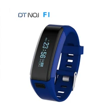 DTNO.1 Smartband F1 Waterproof Silicone Material Wristbands Sports OLED Heart Rate Monitor Smart Wristbands rings For man Androd